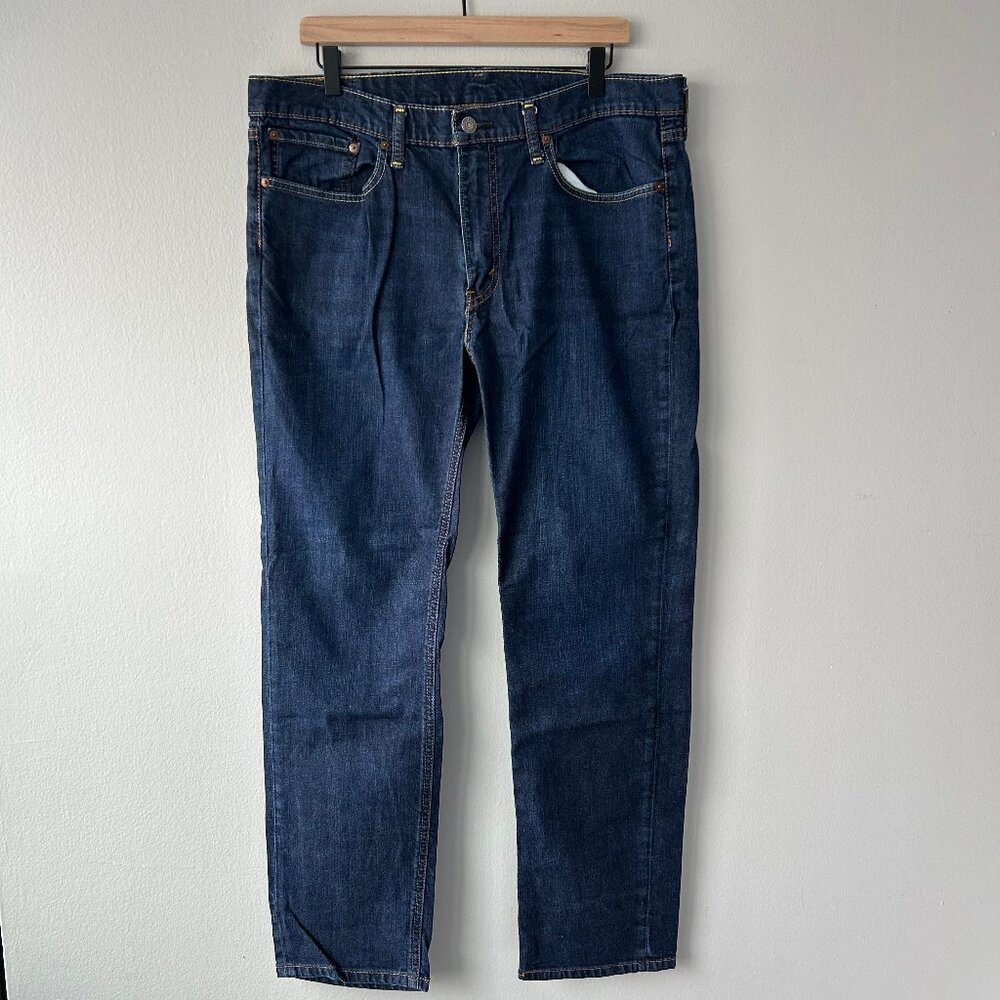 Levi's 541 Athletic Taper Jeans Dark Wash Stretch Denim Size 34/32 Men's - Picture 2 of 9